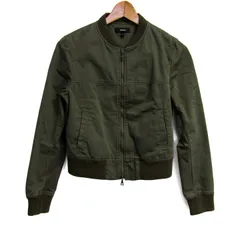 セオリー ブルゾン ジャケット MA-1 コットン100% ブランド アウター レディース Pサイズ カーキ theory 【中古】のサムネイル