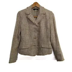 クリスチャンオジャール テーラードジャケット ウール混 ブランド アウター レディース 38サイズ ベージュ CHRISTIAN AUJARD 【中古】