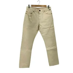 ジースターロー G-STAR RAW ボタンフライ ホワイトデニム ストレートパンツ メンズ  32/32