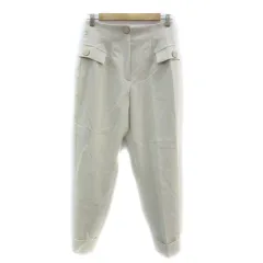 ザラ ZARA テーパードパンツ ロング丈 無地 M オフホワイト /YS15