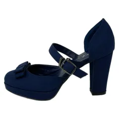 agnes b(アニエスベー) パンプス M レディース - ネイビー リボン/To★be.