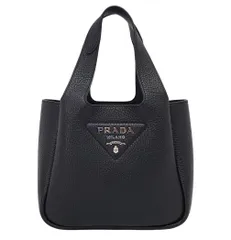 D3317◆ほぼ未使用【プラダ】ヴィッテロダイノ トートバッグ 1BA349◆ソフトレザー ハンドバッグ 黒