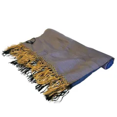 JIM THOMPSON(ジムトンプソン) ストール(ショール) - ネイビー×ブラウン シルク