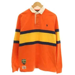 ポロ ラルフローレン POLO RALPH LAUREN ポロシャツ 長袖 M オレンジ /☆G