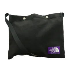 ノースフェイス パープルレーベル THE NORTH FACE PURPLE LABEL ショルダーバッグ サコッシュ スエード 黒 ブラック /SS ■OS