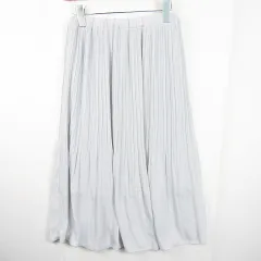 ジーナシス JEANASIS プリーツ ロング スカート F ライトブルー kz10389