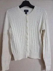 POLO RALPH LAUREN ポロラルフローレン ケーブルニット カーディガン 白