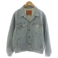 リーバイス Levi's サンライズトラッカージャケット ヒッコリーストライプ デニムジャケット ジージャン Gジャン M 水色 ライトブルー A4820-0007 /AN40