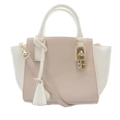 サマンサタバサ Samantha Thavasa ミニハンドバッグ 2WAYバッグ ショルダーバッグ ピンク 白