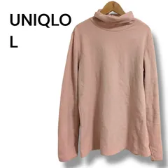 a2277 ユニクロ UNIQLO フリース タートルネック プルオーバー ピンク Lサイズ