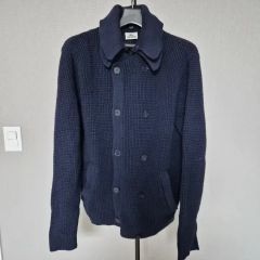 ラコステ 100 ダブルボタン ニット カーディガン M-ジャケット-255