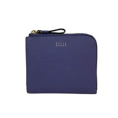 PELLE BORSA(ペレボルサ) 2つ折り財布 - ブルーグレー L字ファスナー レザーのサムネイル