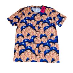 MLB公式 大谷翔平 フェイス総柄Tシャツ Lサイズ ドジャース 顔だらけ
