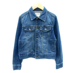 フリーズマート Free's Mart Gジャン ジージャン デニムジャケット ミドル丈 ステンカラー S 青 ブルー /SY35