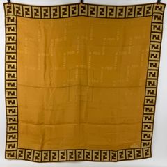 FENDI フェンディ 大判スカーフ ズッカ柄 シルク - メルカリ