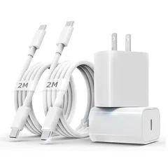 【新品】 iPhone17 iPhone16 充電器 タイプc 充電器 type-c PD 20W 急速充電器【MFi認証品/PSE認証済み】USB C-タイプc たいぷしー充電 急速 ケーブル 2M/2本 usb-c コンセント式電源acアダプター iP 0