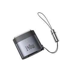 【新品】 Mcdodo USB-C to Mag-safe 3 磁気変換アダプタ 140W急速充電 Mag-safe 3 コネクタ 強力な磁気吸引力 両面提示ライト付き Type-C to Mag-safe 3変換コネクタ タイプC マグセーフ3変換アダプ 1