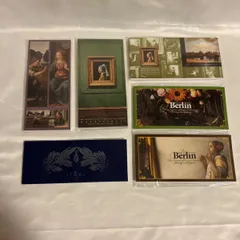 【新品未開封と美品】レオナルド・ダ・ヴィンチ「受胎告知」　フェルメール「真珠の耳飾りの少女」　ヤン・ダヴィッドゾーン・デ・ヘーム「果物、花、ワイングラスのある静物」　フェルメール「真珠の首飾りの少女」　ティアラ展　一筆箋6点セット　T-43