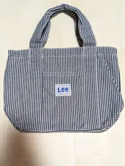Leeヒッコリーストライプ中イエローミニトートバッグ