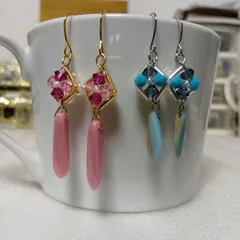 ☆300円ピアス 83. スワロフスキー/ダガー