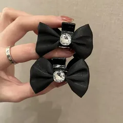 【新品】 リボン 真珠 バンスクリップ ヘアクリップ バレッタ まとめ髪 髪飾り ヘアアクセサリー ヘアピン 小さめ ミニ 髪留め ヘアアレンジ アクセント レディース 大人かわいい シンプル おしゃれ オルチャン 卒園式 結婚式 発表会 浴衣 洋服1組2 1