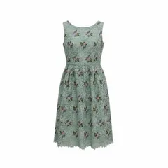 未使用品 2025年 TOCCA トッカ PASSION OF LACE ドレス ワンピース ライトグリーン 0 OPTOGA0100