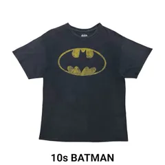 古着 10s バットマン アメコミ オーバル ロゴ Tシャツ ブラック L DCコミックス