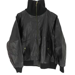 ジャバ JaVa 質感に一目惚れ。リブタートル フェイクレザージャケット レディース JPN：M 