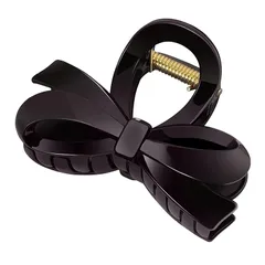 【新品】 KISARG ヘアクリップ 小さめ 髪の毛 クリップ 髪留め リボン バレッタ バンスクリップ 髪クリップ しっかりとまる ヘアアクセサリー おしゃれ 大人 可愛い 髪飾り 軽い 強力 コーヒー 0