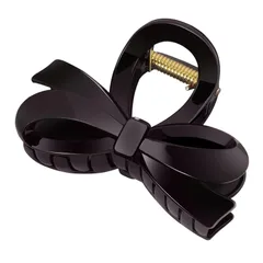 【特価商品】髪クリップ バンスクリップ しっかりとまる バレッタ ヘアアクセサリー リボン おしゃれ 髪留め 大人 可愛い クリップ 髪飾り 髪の毛 軽い 小さめ 強力 ヘアクリップ コーヒー