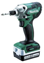 マキタ インパクトドライバMTD001(ライト型14.4Vバッテリ使用) 1.5Ahバッテリ2本・充電器付ケース付 MTD001DSX [1)本体]