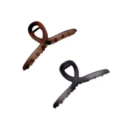 【送料無料】ヘアクリップ、しっかり固定して、 大きめ バンスクリップ 髪留め クリップ しっかりとまる シンプル 毛量多い方に 髪が痛まない，錆びにくくて、使いやすい（13cm 2個セット)