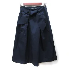ザラウーマン ZARA WOMAN フレアスカート ロング 紺 ネイビー /YI