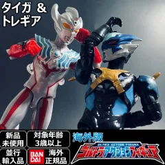 バンダイ ウルトラアクションフィギュア ウルトラマンタイガ ＆ ウルトラマントレギア お得な2体セット！全身18箇所が可動し、劇中の決めポーズをかっこよく再現できるアクションフィギュア。 特撮好きの子供へのプレゼントに最適な人気おもちゃ。