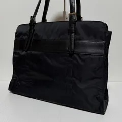 agnes b. VOYAGE アニエスべー ビジネスバッグ トートバッグ 肩掛け ブラック ナイロン レザー B508