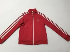 アディダス 3本線 トラックジャージ レッド レディース 90サイズ 95