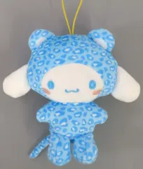 【中古】ぬいぐるみマスコット・ぬいぐるみバッジ シナモロール ヒョウかぶりちょいデカマスコット 「サンリオキャラクターズ」