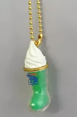 【中古】キーホルダー クリームソーダ ミニフィギュアチャーム 「一番くじ 珈琲所 コメダ珈琲店 ～ほっこりなひととき～」 E賞