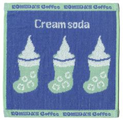 【中古】タオル・手ぬぐい クリームソーダ ジャガードタオル 「一番くじ 珈琲所 コメダ珈琲店 ～ほっこりなひととき～」 F賞
