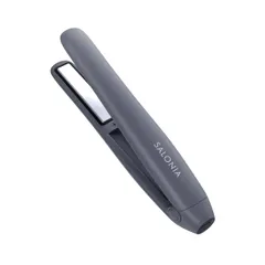 SALONIA サロニア コードレス ストレートアイロン 12mm ヘアアイロン 機能搭載 軽量 前髪 SAL25119GR グレー★m 8f1ab3b6