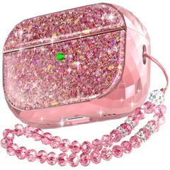 第二世代 Pro Pro AirPods AirPods アクセサリー 硬質プラ 対応 (USB-C/ライトニング)保護カバー ケース 2 キラキラ 贅沢 AhaStyle