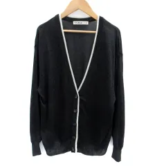 キューティーブロンド Cutie Blonde カーディガン ミドル丈 ラメ F 黒 ブラック /SM1