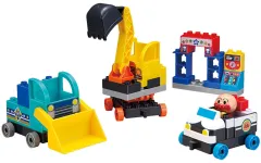 【中古】おもちゃ ブロックラボ はたらくのりものだいしゅうごう! アンパンマンのりものブロックバケツ 「それいけ!アンパンマン」