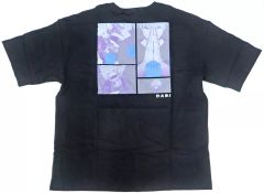 [중고] T 셔츠 荼毘 포켓 빅 실루엣 T 셔츠 "VILLAINS"(2025) 블랙 프리 사이즈 [내 영웅 아카데미아]