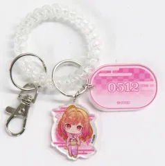 【中古】キーホルダー 一条莉々華(ミニキャラver.) 「バーチャルYouTuber ホロライブ ReGLOSS×極楽湯・RAKU SPAコラボ第七弾 フロライフ トレーディングぐるぐるロッカーキー風キーホルダー」