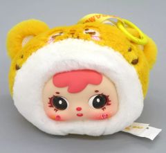 【中古】ぬいぐるみマスコット・ぬいぐるみバッジ Angry Tiger 「Samuel San Xiao Mao Mini small animal face ぬいぐるみキーホルダー」