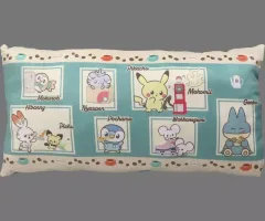 【中古】クッション・本体 ナチュラル/グリーン ポケピース スクエアクッション～おいしいじかん～ 「ポケットモンスター」