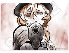 【中古】クリアポスター クリアポスター 中原中也 水墨画アート 「文豪ストレイドッグス」