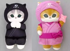 [중고] 봉제 장난감 전 2 종 세트 닌자 냥 BIG 봉제 장난감 [mofusand]
