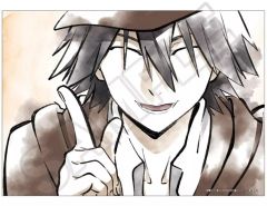 【中古】クリアポスター クリアポスター 江戸川乱歩 水墨画アート 「文豪ストレイドッグス」